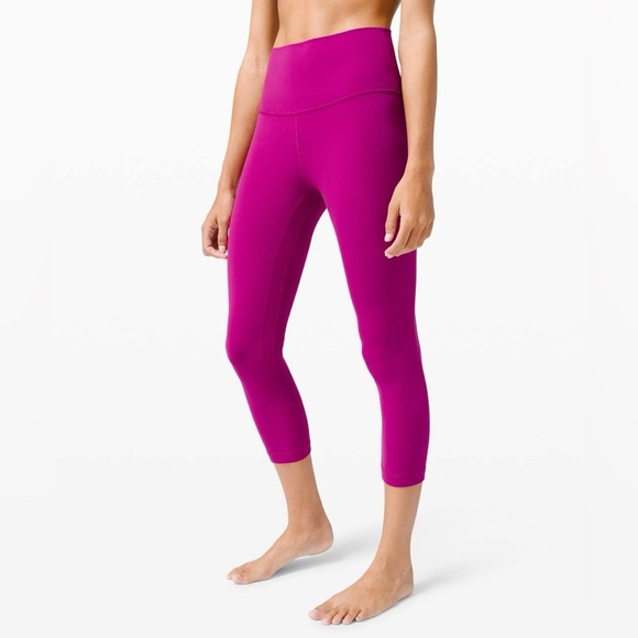 Lululemon Align Crop *21"~ Deep Fuschia ~ size 4 - Picture 2 of 12